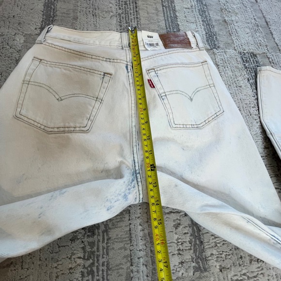 NWT Levis 501 Premium 81 High Rise Loose Tapered Leg Acid Wash Jean Womens 28x31 - Picture 13 of 13